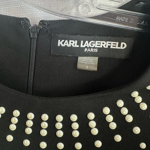 Karl Lagerfeld women’s dress, black size 2 - Picture 2 of 5